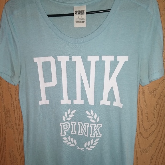 PINK Victoria's Secret Tops - PINK shirt sleeve T-shirt PINK Victoria's Secret Tops - PINK shirt sleeve T-shirt